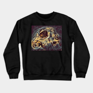 Dark Trippy Skull Drawing Crewneck Sweatshirt